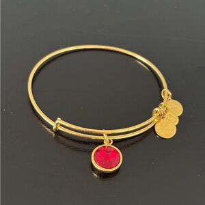 Alex and Ani Bracelet, July Light Siam Birthstone